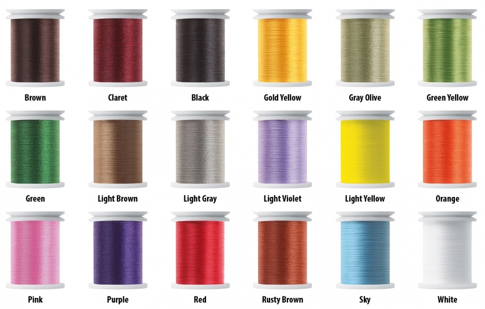 Hemingway's Premium Standard Thread 3/0 Green Yellow Fly Tying Threads (Product Length 100 Yds / 91m)